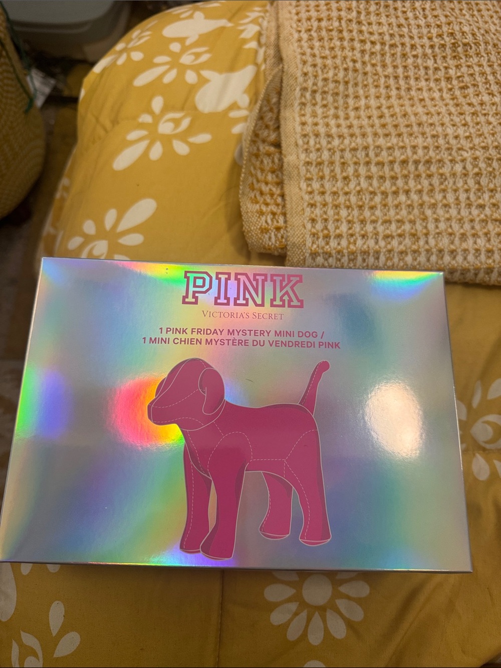 Victoria's Secret pink mystery dog